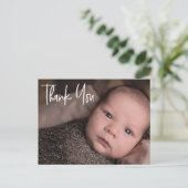 THANK YOUカスタムベビー写真 案内ポストカード (スタンド正面)