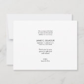 THANK YOUカスタムベビー写真 案内状 (裏面)