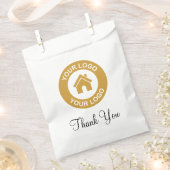Thank Youカスタム Businessロゴと文字 フェイバーバッグ (クリップ留めされた状態)