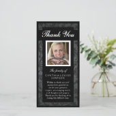 Thank Youカスタム Photo Black & White Photo Card サンキューカード (スタンド正面)