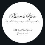 Thank Youシンプル Script ラウンドシール<br><div class="desc">Thank Youシンプル Script</div>