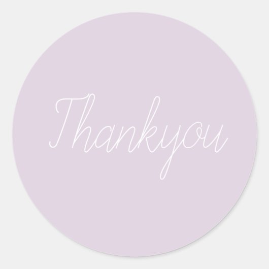 thank youシール ラウンドシール (正面)