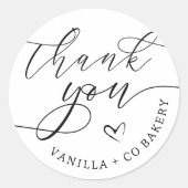 Thank Youスクリプトハート焼いた商品ベーカリー事業 ラウンドシール (正面)