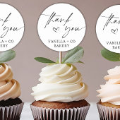 Thank Youスクリプトハート焼いた商品ベーカリー事業 ラウンドシール