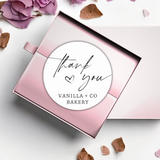 Thank Youスクリプトハート焼いた商品ベーカリー事業 ラウンドシール
