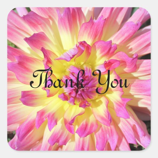 Thank Youスタンプ スクエアシール (正面)