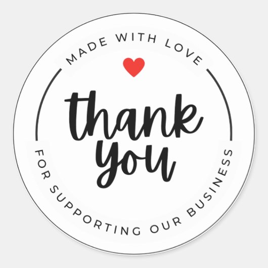 Thank Youスタンプ ラウンドシール (正面)