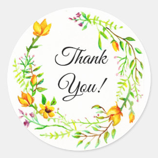Thank Youスタンプ ラウンドシール