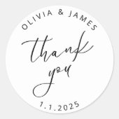 Thank Youスタンプ ラウンドシール (正面)