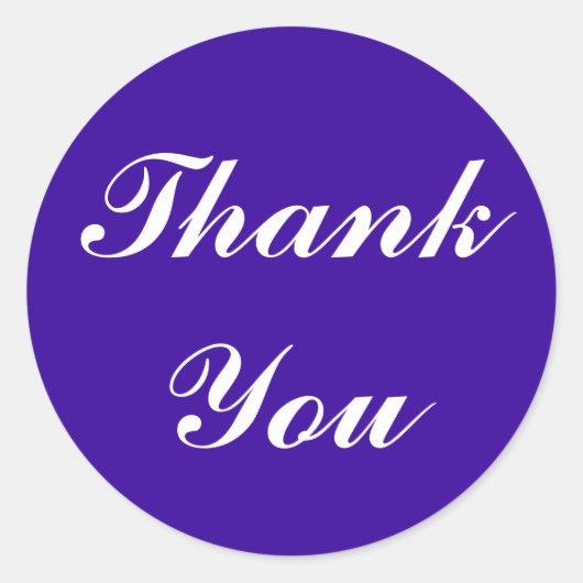 Thank Youスタンプ ラウンドシール (正面)