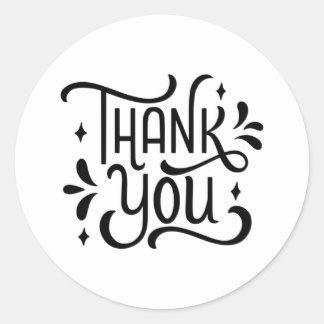 Thank Youスタンプ ラウンドシール