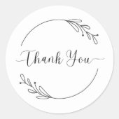 Thank Youスタンプ ラウンドシール (正面)