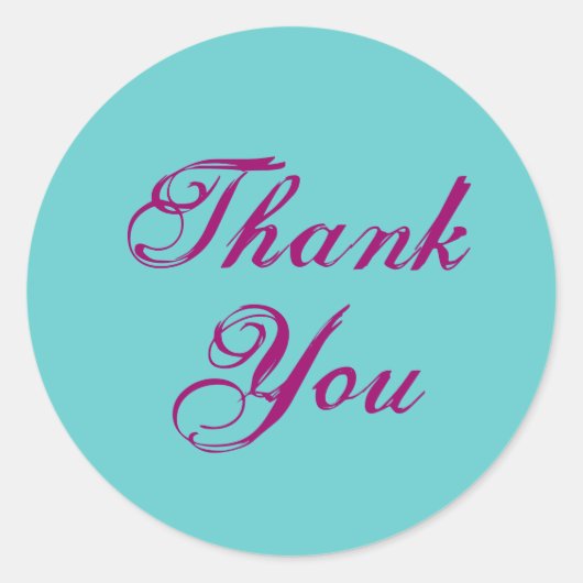 Thank Youスタンプ ラウンドシール (正面)
