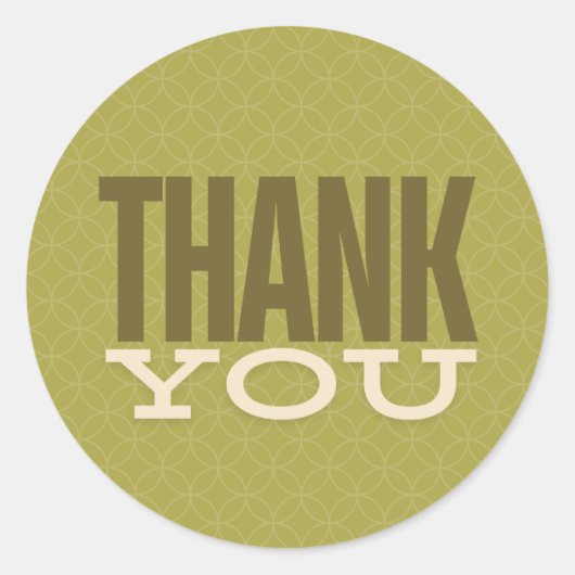 Thank Youスタンプ ラウンドシール (正面)