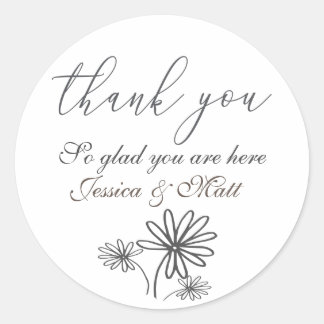 Thank Youスタンプ ラウンドシール