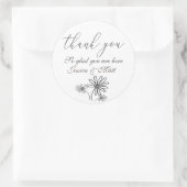 Thank Youスタンプ ラウンドシール (バッグ)