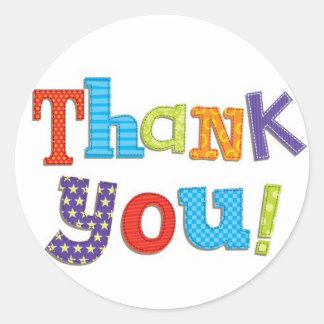 Thank Youスタンプ ラウンドシール