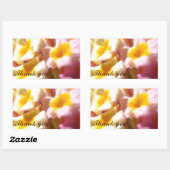 Thank Youスタンプ 長方形シール (シート)