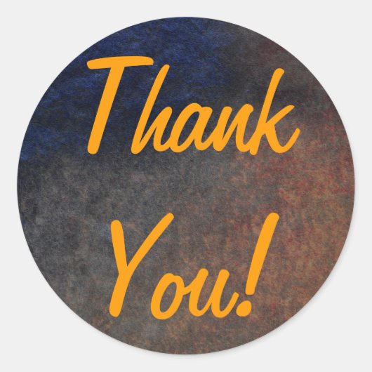 THANK YOUステッカー&芸術的ビジネスコレクション ラウンドシール (正面)