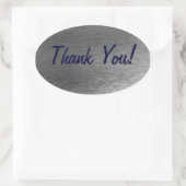 THANK YOUステッカー&芸術的ビジネスコレクション 楕円形シール (バッグ)