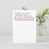 Thank Youタイポグラフィハートグラフィック (スタンド正面)