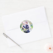 THANK YOUタイポグラフィ2結婚式の引き出物シール ラウンドシール (封筒)