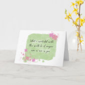 Thank Youデザイン カード (黄色い花)