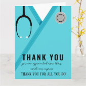 Thank Youナースとドクターカード カード (黄色い花)