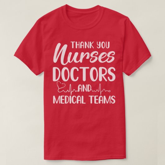 Thank YouナースDoctors医療チーム Tシャツ (デザイン正面)