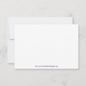 Thank Youハートアートノートカード サンキューカード (裏面)