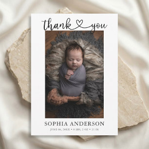 Thank Youハートスクリプト写真 案内状