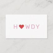 Thank Youハート名刺 エンクロージャーカード (正面)