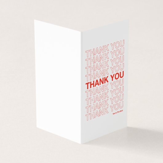 Thank Youバッグサンキューカード (外部)