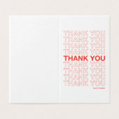 Thank Youバッグサンキューカード (外部フラット)