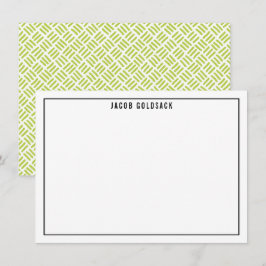 THANK YOUバー（ユダヤ教の）バル・ミツバープレーンモダングリッドライムブラック サンキューカード