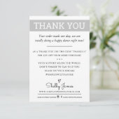 THANK YOUビジネス注文の挿入グモダンレイ サンキューカード (スタンド正面)