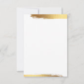 THANK YOUビジネス注文インサートモダン金ゴールドフォイル サンキューカード (裏面)