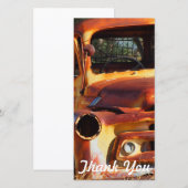 Thank Youフォトカード – Vintage car サンキューカード (正面/裏面)