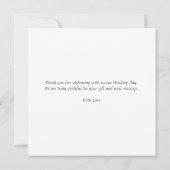 Thank Youフローラ新郎新婦Thank You 結婚's (裏面)