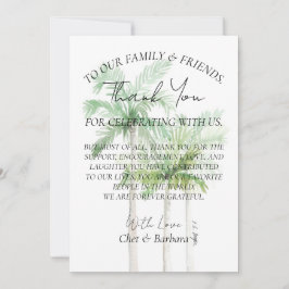 Thank Youプレートカード 招待状