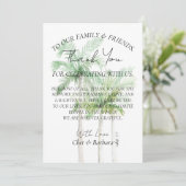 Thank Youプレートカード 招待状 (スタンド正面)