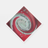 Thank Youミュージック先生終了年食事退職 スタンダードランチョンナプキン (角)