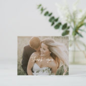 Thank You'モダンs Photo結婚 Postcard ポストカード (スタンド正面)