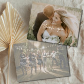 Thank You'モダンs Photo結婚 Postcard ポストカード