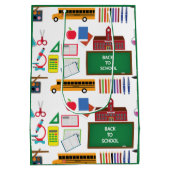 THANK YOU先生感謝スクールグリーン ミディアムペーパーバッグ (裏面)