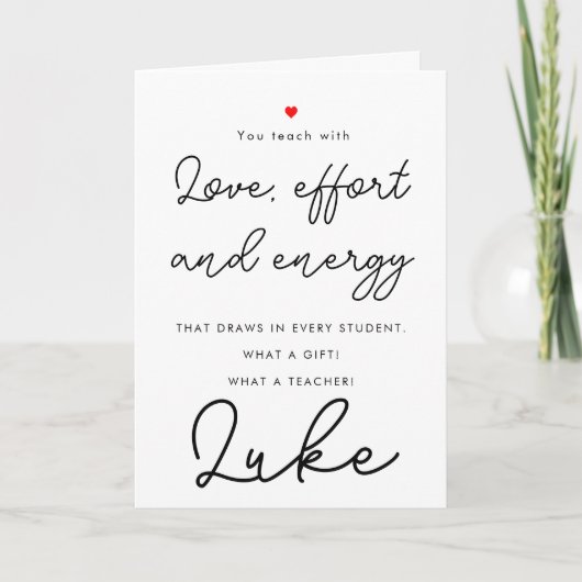 THANK YOU先生編集可能な名刺 カード (正面)