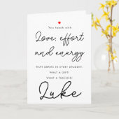 THANK YOU先生編集可能な名刺 カード (黄色い花)