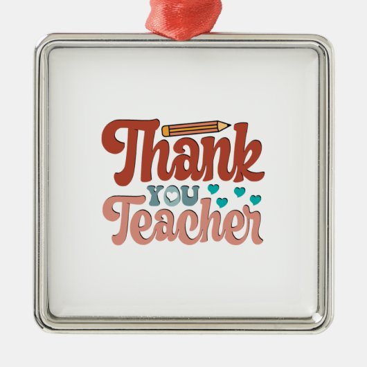 Thank You先生 メタルオーナメント (正面)