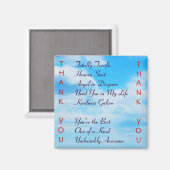 Thank You冷蔵庫用マグネット マグネット (正面/裏面)