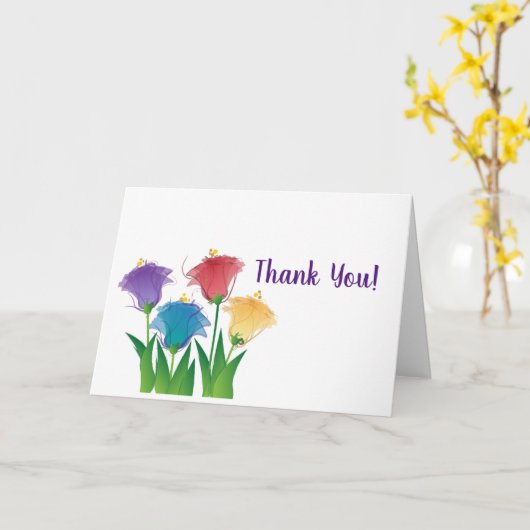 Thank You庭師 カード (黄色い花)